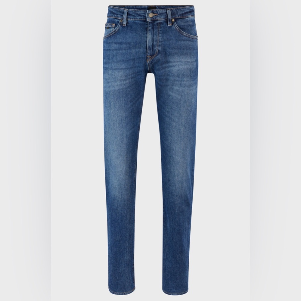 Hugo blue jeans denim, five pocket, slim fit for men